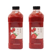 허밍테이블 홈카페 딸기청 (국내산) 딸기 옵션 1kg/2kg/530g+530g 선택1, 530g+530g