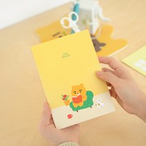 카카오프렌즈 에이프릴샤워 B6 무선제본 노트 (라이언 어피치), 라이언
