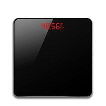 Tiwoncy 컬러 백라이트 사각 체중계, 블랙-A540