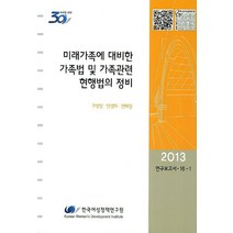 미래가족에 대비한 가족법 및 가족관련 현행법의 정비, 한국여성정책연구원, 우병창,안경희,전해정 공저