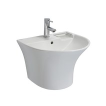 바스템 일체형세면기 PB-263H, 세면기(비누대포함)+I트랩+앵글밸브+폽업+앙카볼트, 1개