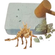 두드리는 공룡뼈발굴 장난감 화석캐기 공룡프라모델 만들기