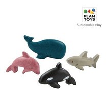 플랜토이즈 원목장난감 플랜월드 미니 바다동물 세트 6129, 단품