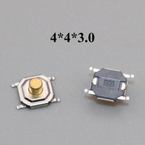100PCS 3x6 3x4 4x4 SMD 촉각 누름 버튼 스위치 2Pin 4Pin 터치 3x4x2 3x6x4.3 3x6x2.5 3x6x3.5 4x4x1.6 4x, 04 4x4x3.0