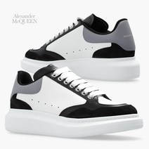 알렉산더맥퀸 23FW LARRY 크래프트 레더 화이트 블랙 여성 스니커즈