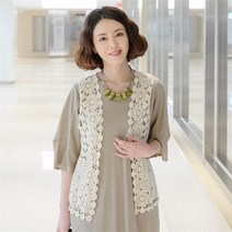 조이마담 J2581 레이스 베스트 엄마옷 50대60대중년여성의류 니트조끼