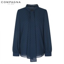 꼼빠니아 도트 리본포인트 블라우스-CW20RB9104056A