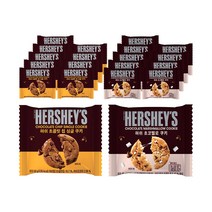 [허쉬] 초콜릿칩 싱글 쿠키 50g 10개+초코멜로쿠키 45g 10개 (총 20개), 1세트