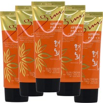 백옥생 5개)백옥생 려희애 선크림60ml SPF50+PA+++ 선블록/선크림/선로션