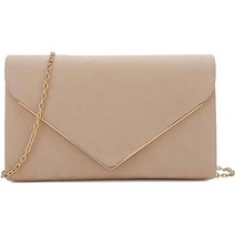 CHARMING TAILOR 스웨이드 클러치백 우아한느낌 메탈 Binding 이브닝 지갑 for 웨딩/프롬파티/Black-타이 Events