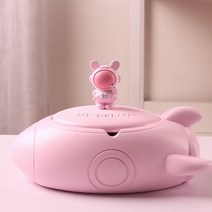 슈가제니 우주선 업소 가정용 뚜껑 재떨이, 핑크, 1개