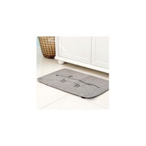 면퀼팅 여우 자수 발매트 발매트추천 깔끔한느낌 40대, 여우자수 블랙