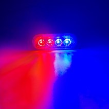 산업용 지게차 표시 경고등 교통 비상 램프car strobe warning light, 빨강 파랑, 1개