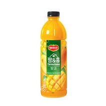 칠성 델몬트 팜앤홈 망고 과일주스 음료수 사무실 탕비실 1.2L 6본 1세트, 33세트