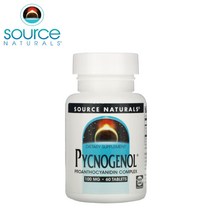 소스내츄럴스 피크노제놀-프랑스해안송껍질추출물 100mg 호팍사 프로안토시아니딘 60타블렛