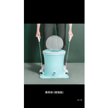 1인가구 싱글족 접이식 미니탈수기 반자동 환경친화적 감각적디자인 우수한정밀 걸레짜는기계 슬림한디자인 탈수기, 대용량 강화 버전 - 에메랄드 그린 2년