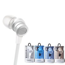 주닉스 CM-57 칼국수 이어폰 인이어 커널형 3.5mm, 실버