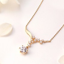 [골드팡] 14k/18k 스타스톤 줄리엣 1캐럿 목걸이 (당일발송) 여성 데일리 다이아컷 레이어드 선물 추천