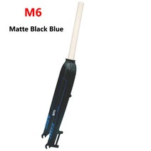 자전거 포크 충격 흡수 Mosso 포크 M5L M6 M3 MTB 자전거 26 27.5 29er 도로 v 브레이크 프론트 콘 광택 매, 15 M6 Matte Black Blue