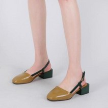 아트박스/슈쁨 여성 배색 슬링백 힐 ws-2161와츠