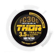 루어팩토리 토르 FC300 플로로 카본라인 300M (배스라인), 300m-1호4lb