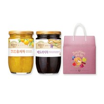 [복음자리]과실차 선물세트 모음전(유자 모과 생강 대추 외) 1137285, 유자차480g+배도라지차470g