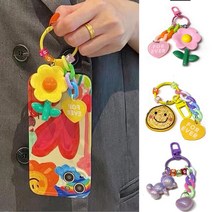 DIY 30매입 에어팟 휴대폰 핸드폰 가방 고리 키링 열쇠고리 부품 수공예품 팬던트 답례품, 곰아크릴 DIY30매입 키링