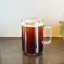 티스카페 클래식 스퀘어 머그 (에코젠 무인쇄), 투명, 1개입