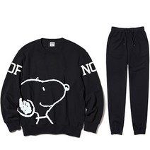 피너츠 오버핏 기모맨투맨 조거팬츠 기모트레이닝복 빅스누피 세트업