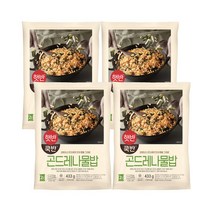 CJ 비비고 곤드레나물밥 맛있는 햇반 쿡반 즉석 밥 요리 한끼 식사 혼밥 비빔밥 별미 메뉴, 곤드레나물밥 433g(2인분) 4개, 4개