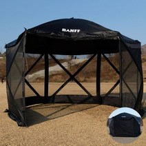 밴프 원터치 육각스크린텐트, 블랙[CT028]