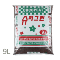 [우야플랜트샵] 슈퍼그린 무비상토 흙쟁이 코코칩, 9L, 1개
