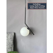 남포등 호롱불모던 LED 금속 펜던트 조명 연철 유리 라운드 볼 황동 막대 거실 카페 주방용 걸이식 램프 북, 04 Black_01 D20cm, 04 Black_01 D20cm