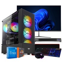 에코컴퓨터 인텔12세대 라이젠5 조립pc 조립컴퓨터 컴퓨터 풀세트 본체 데스크탑, 에코OA_03, 본체만