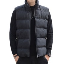남녀공용 빅사이즈 조끼 패딩 무지 겨울 커플 아이템
