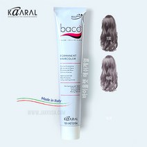 바코 염색약 100ml 바이올렛 애쉬 (산화제포함) 보라색 저자극 두피보호, 5.60 어두운갈색빛적색