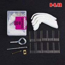 와이어메쉬 1 세트 DIY 도구 키트 메쉬 코일 저항 와이어 0.6ohm 0.13ohm RPM 2 히터 코어 재건 키트138701, As Pictures Shown 9