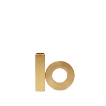 OYOY Baari Solid Brass Candleholder Brushed, Brushed Brass, One Size