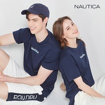 노티카 NAUTICA 노티카 남녀공용 베이직 반팔티셔츠 네이비 B.