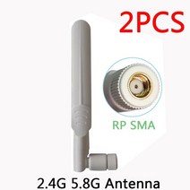 Wifi IOT PBX 2.4 GHz 5.8Ghz 안테나 8dBi RP-SMA 커넥터 듀얼 밴드 공중 SMA 여성 무선 라우터 ghz 5.8, 02 2 PCS F