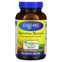 얼스라이즈 Earthrise 슈퍼푸드 해조류 스피루리나 레츄럴 500mg 180정 약들약