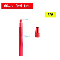 도로 자전거 위한 다채로운 관 Presta 벨브 연장 증량제 50/60mm, 12 60mm Red  1pcs