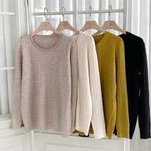 브이와이 여자 쁘띠 빅사이즈 클래식 피셔맨 니트