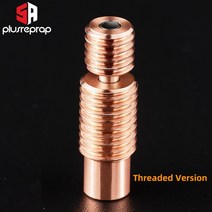 정리 1/2mm 필라멘트 부드러운 Prusa i3 MK3 용 BI 모든 금속 히트 브레이크 V6 핫 엔드 구리 및 1.75 개, 01 Threaded Version_01 1pcs