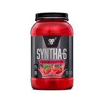 BSN SYNTHA 6 EDGE 단백질 분말 가수분해 유청 미셀라 카세인 우유 분리 저당 24g 딸기 밀크쉐이크 48인분, 딸기 밀크셰이크, 28인분(1팩)