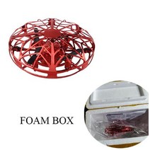 RC헬기HGCYRC-미니 RC UFO 드론 헬리콥터 Infraed 손 감지 항공기 모델 Flayaball 소형 쿼드콥터 어린이, 02 Foam box