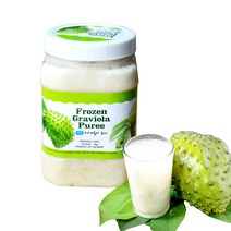 짱구샵 슈퍼푸드 사워솝100% 그라비올라열매 냉동그라비올라 퓨레 1kg, 1병