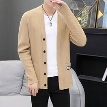 남자 명품 가디건 니트 송민호 니트 남성 최우식 아우터