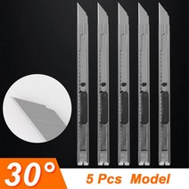 수공구 세트 유틸리티 나이프 산업용 헤비 듀티 커터 블레이드 스토리지 0.6mm 두께 스테인레스 스틸 녹, 03 Mini Size 5pcs