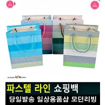 설 명절 선물 포장용 파스텔 쇼핑백 사무용품전문점 오피스용품 문구사이트, 블루